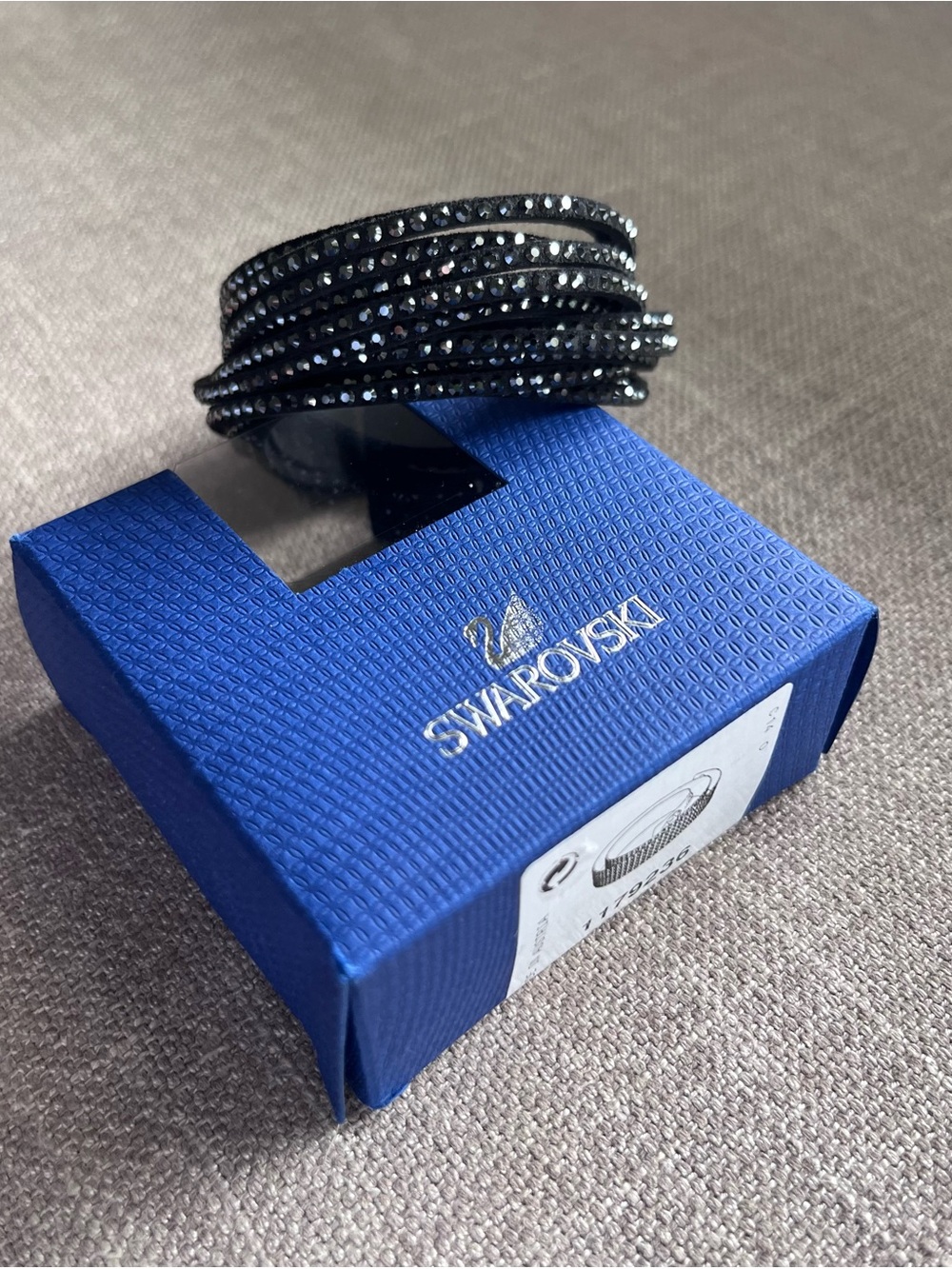 Swarovski Black Crystal Multi‑Wrap Bracelet 36 cm 1179236
